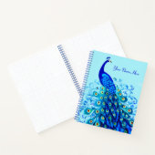 Peacock en Turquoise et Cobalt Blue Journal (Intérieur)