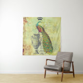 Peacock en urn wandkleed (In situ)