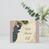 Peacock en veren Formele weddenschappen Briefkaart (Staand voorkant)