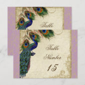Peacock en veren Formele weddenschappen Briefkaart (Voorkant / Achterkant)