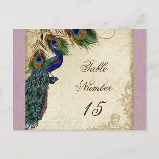 Peacock en veren Formele weddenschappen Briefkaart (Voorkant)