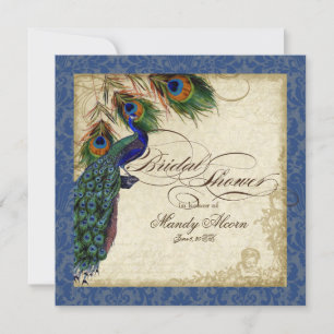 Peacock en Vrijgezellenfeest van de Veren Noviet N Kaart
