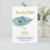 PEACOCK ENREGISTRER LA CARTE DE DATE (Debout devant)