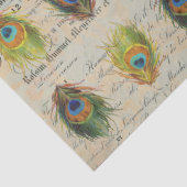 Peacock Ephemera Complimentry Decoupage Paper Tissuepapier (Detail)
