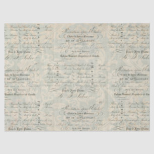 Peacock Ephemera-ontvlechtingspapier Tissuepapier