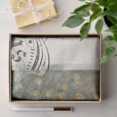 Peacock Ephemera - Scheidingspapier horizontaal Tissuepapier (Geschenk)