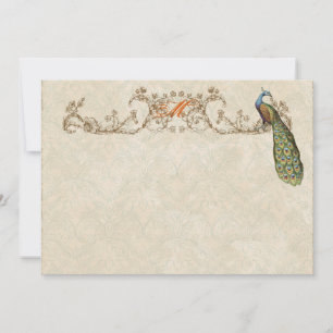 Peacock & Etchings vintages Merci Cartes de notes