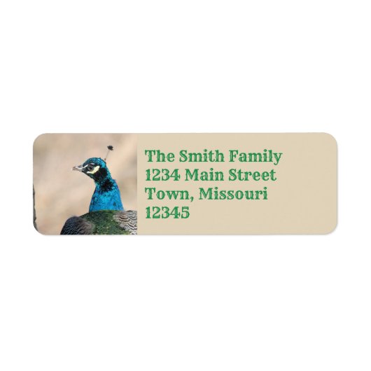 Peacock Etiket (Voorkant)