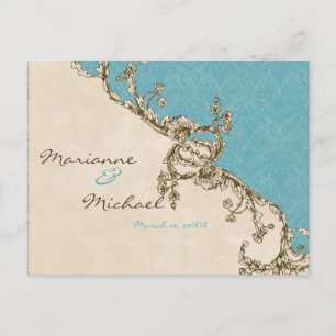  Peacock & Etsen RSVP Response Briefkaart