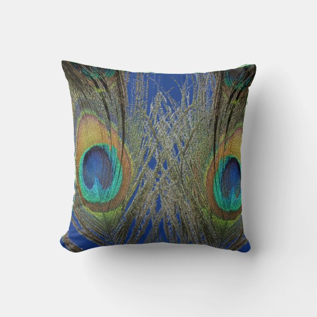  Peacock "Eyes" Pillow Kussen (Voorkant)
