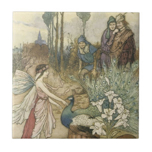 Peacock Faerie Tegeltje