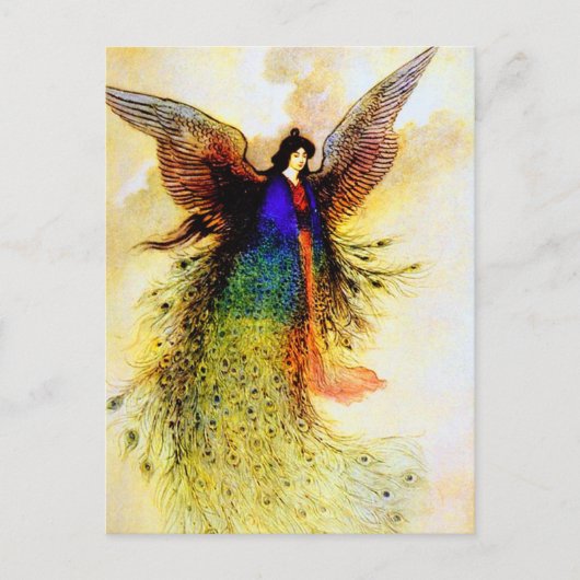 Peacock Fairy Briefkaart (Voorkant)