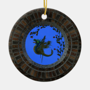 Peacock Fairy Dragon Keramisch Ornament