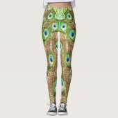 PEACOCK FANCY FEATHERS #3 LEGGINGS (Voorkant)