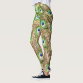 PEACOCK FANCY FEATHERS #3 LEGGINGS (Links)