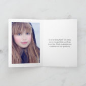  Peacock Fantasy Foto Bedankkaart (Binnen)