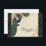 Peacock & Feather Accueil officielle Invitation Bl<br><div class="desc">SÉLECTION DU PAPIER : Ceci est montré sur "papier de base", un autre grand choix serait "glace métallique" qui est une surface brillante blanche et percée. Il serait également magnifique sur le lin "Champagne Metallic", feutre ou l'un des autres choix. PALETTE DE COULEUR : Noir, tan, crème, bleu royal, vert...</div>