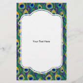 Peacock Feather Animal Print Flyer (Voorkant)