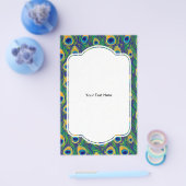 Peacock Feather Animal Print Flyer (Enkel)