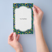 Peacock Feather Animal Print Flyer (Hand)