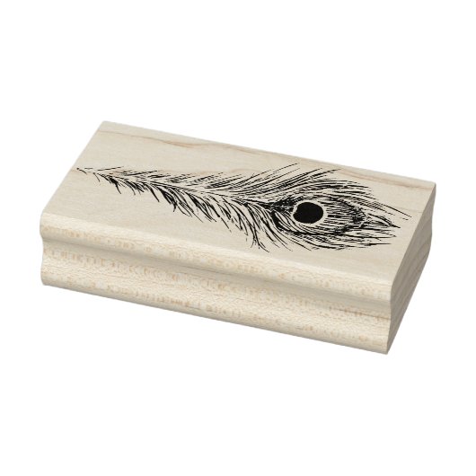 Peacock Feather Art Peacocks Feathers Artwork Rubberstempel (Stempel)