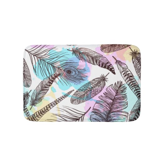 Peacock Feather Badmat (Voorkant)