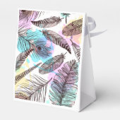 Peacock Feather Bedankdoosjes (Achterkant)