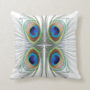 Peacock Feather Bohemian Boho Moroccan Pillow Kussen