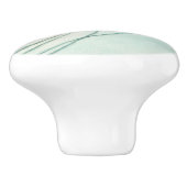 Peacock Feather Boho Chic-Waterverf Aangepast Keramische Knop (Zijkant)