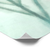 Peacock Feather Boho Chic Waterverf Banner Poster (Hoek)