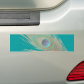 Peacock Feather Bumpersticker (Op auto)