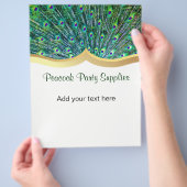 Peacock Feather Business Flyer (Hand)