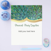 Peacock Feather Business Flyer (Enkel)