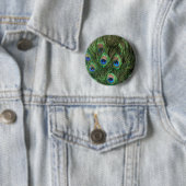 Peacock Feather Button (In situ)