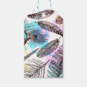 Peacock Feather Cadeaulabel (Voorkant)