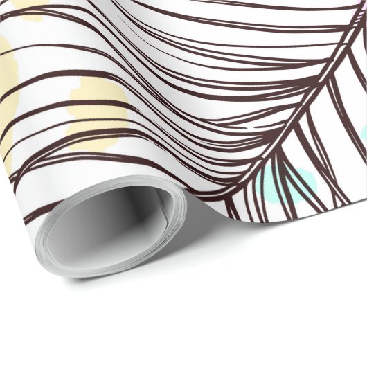 Peacock Feather Cadeaupapier (Rol Hoek)