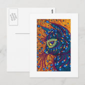 Peacock Feather Cat, Louis Wain Briefkaart (Voorkant / Achterkant)