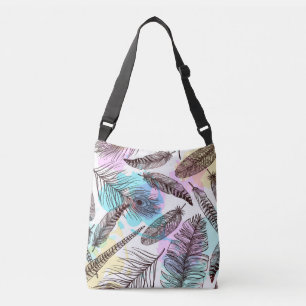 Peacock Feather Crossbody Tas