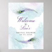 Peacock Feather Custom SIgn Poster (Voorkant)