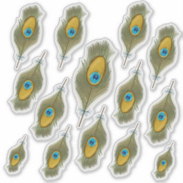 Peacock Feather Decal Sticker