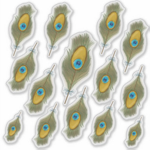 Peacock Feather Decal Sticker