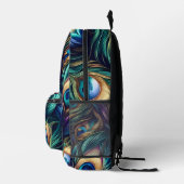 Peacock feather design uniek bedrukte rugzak (Rechts)