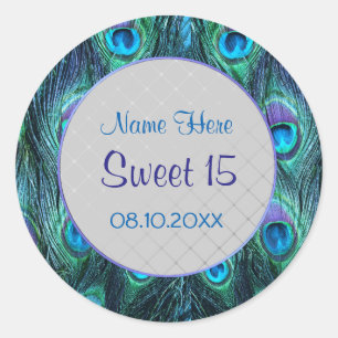 Peacock Feather Drama ver 2 -Sweet 15 Ronde Sticker