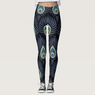 Peacock Feather: Elegant patroon. Leggings