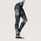 Peacock Feather: Elegant patroon. Leggings (Rechts)