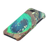 Peacock Feather en Glitter iPhone Case iPhone Hoesje (Onderkant)