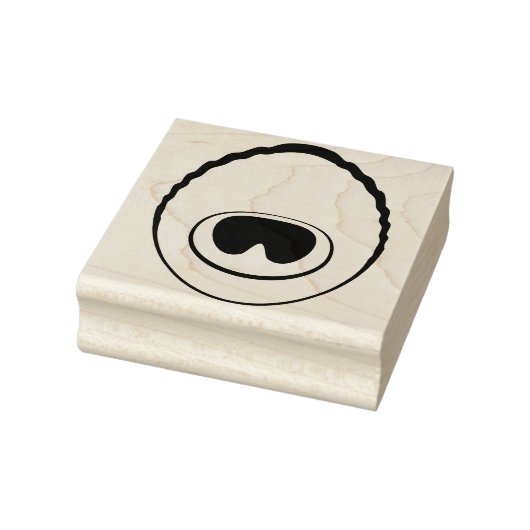 Peacock Feather Eye v2 Stamp Rubberstempel (Stempel)