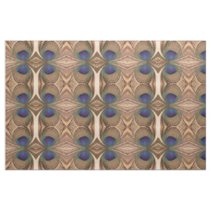 Peacock Feather Fabric Stof