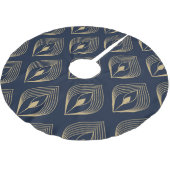 Peacock Feather: Floral Paisley Kerstboom Rok (Gekanteld)