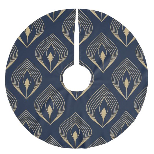 Peacock Feather: Floral Paisley Kerstboom Rok (Voorkant)